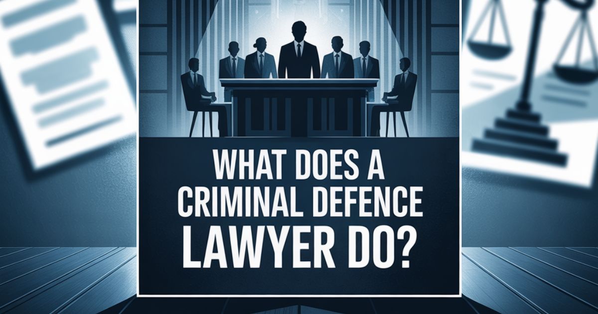 What Does a Criminal Defence Lawyer Do?
