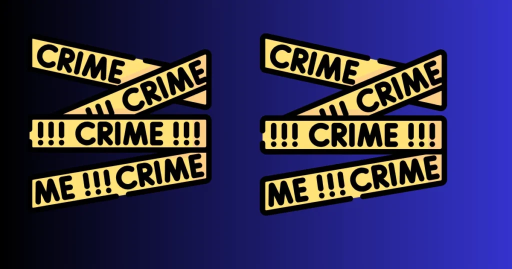 Crime scene tape displaying repeated warning signs, visually representing the Criminal Law Definition, criminal investigations, law enforcement, and crime prevention measures.