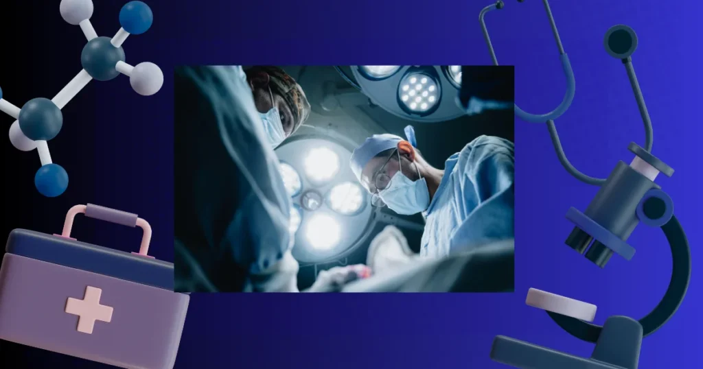 Surgeons performing an operation under bright hospital lights represent compensation for hospital negligence and surgical negligence claims in Blackburn.